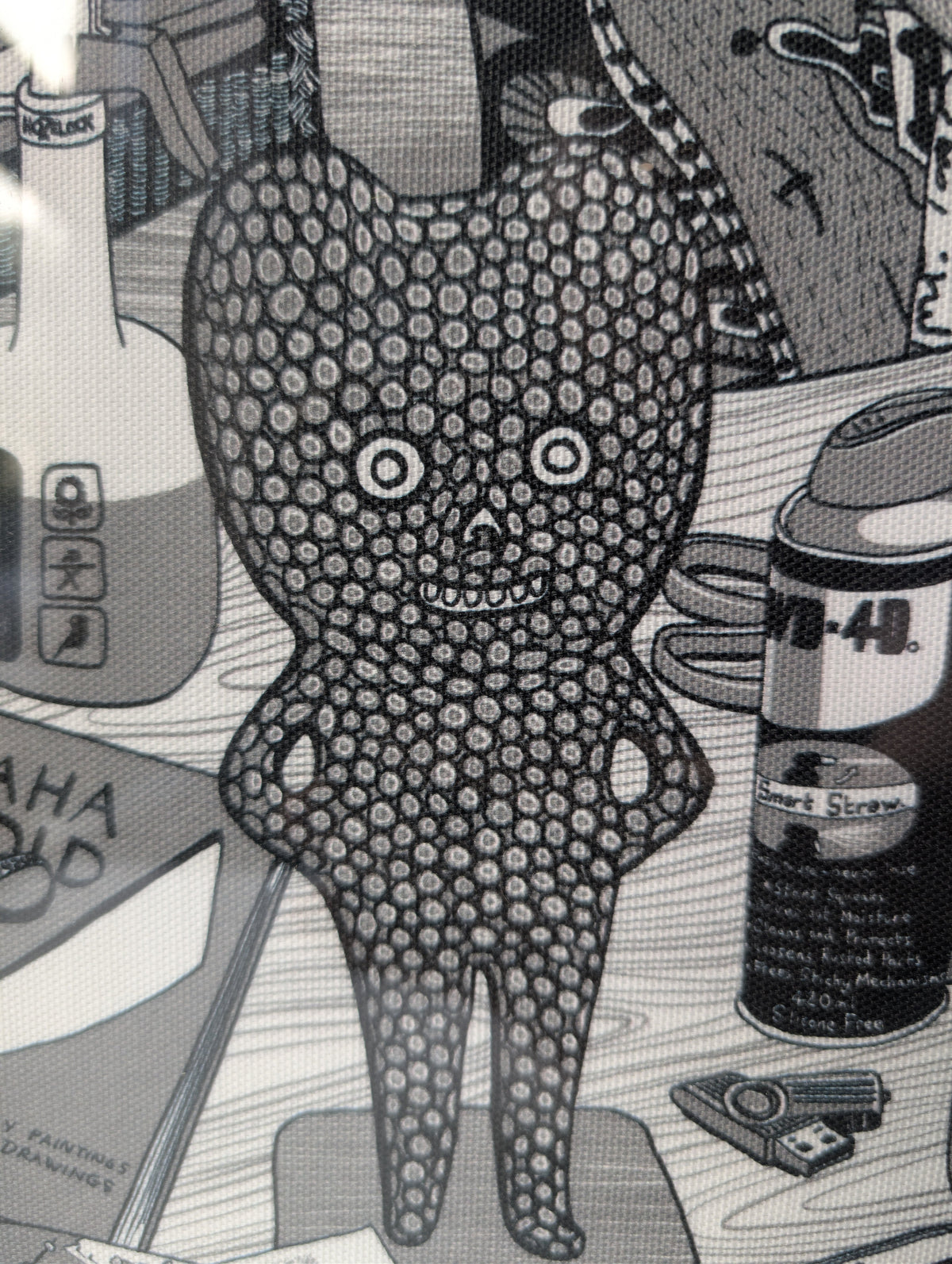 Grayson Perry, Reclining Artist, Framed Screen-Printed Textile, photograph 5
