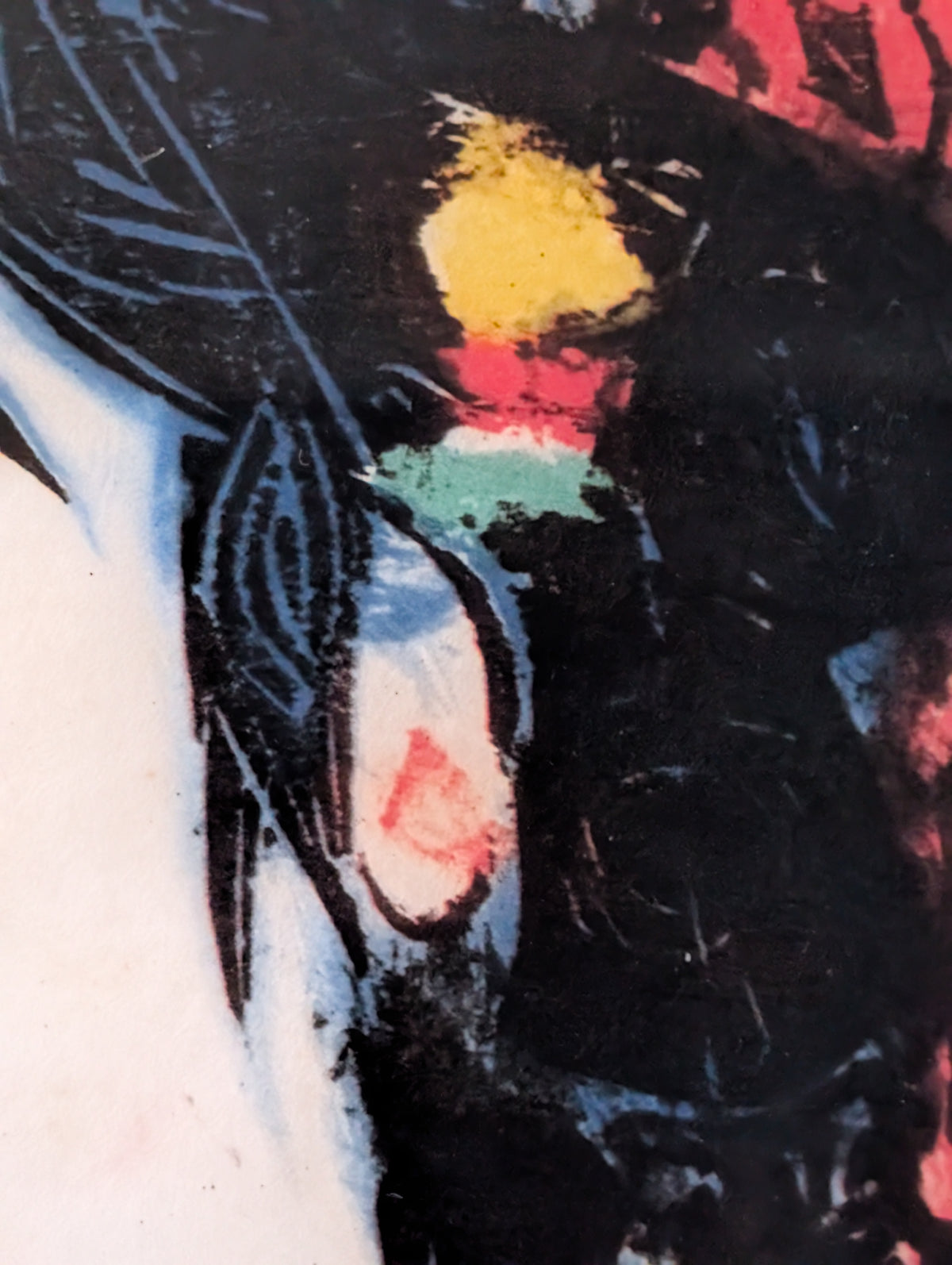 Shikō Munakata, Hibiscus Woman, Rare Colour Print on Washi